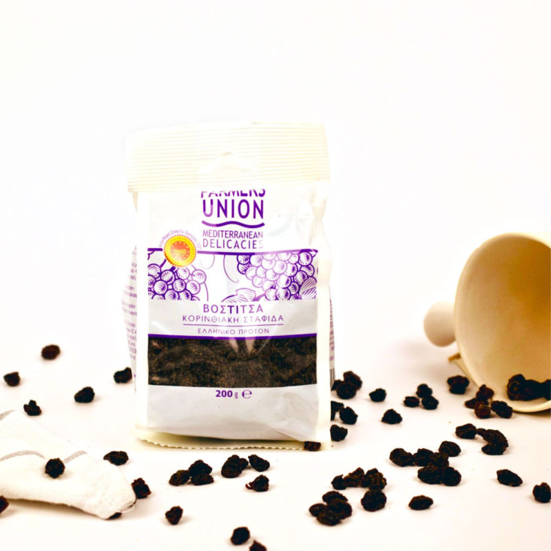 CORINTHIAN CURRANTS/BLACK RAISINS «FARMERS UNION» 200 GR