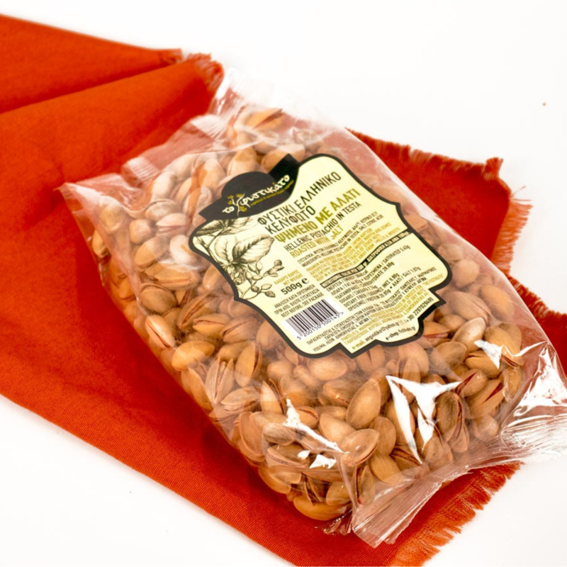 GREEK PISTACHIO IN TESTA ROASTED WITH SALT 250 GR
