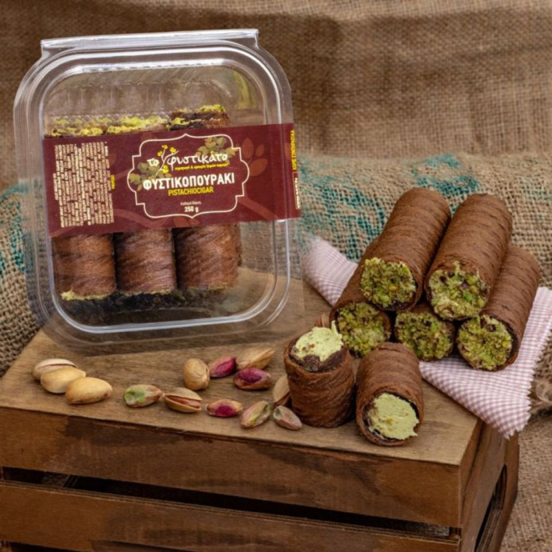 PISTACHIO FILLED CIGARILLO 250G