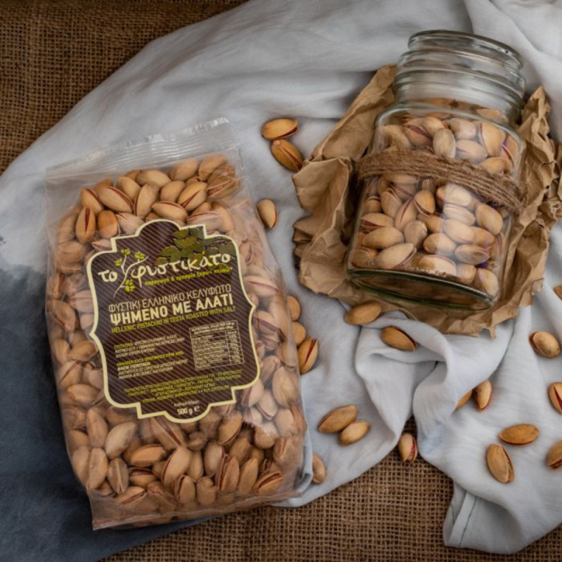 GREEK PISTACHIO IN TESTA ROASTED WITH SALT 250 GR